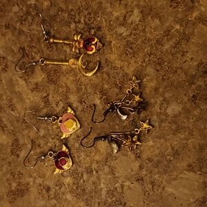 Sailormoon earrings lot